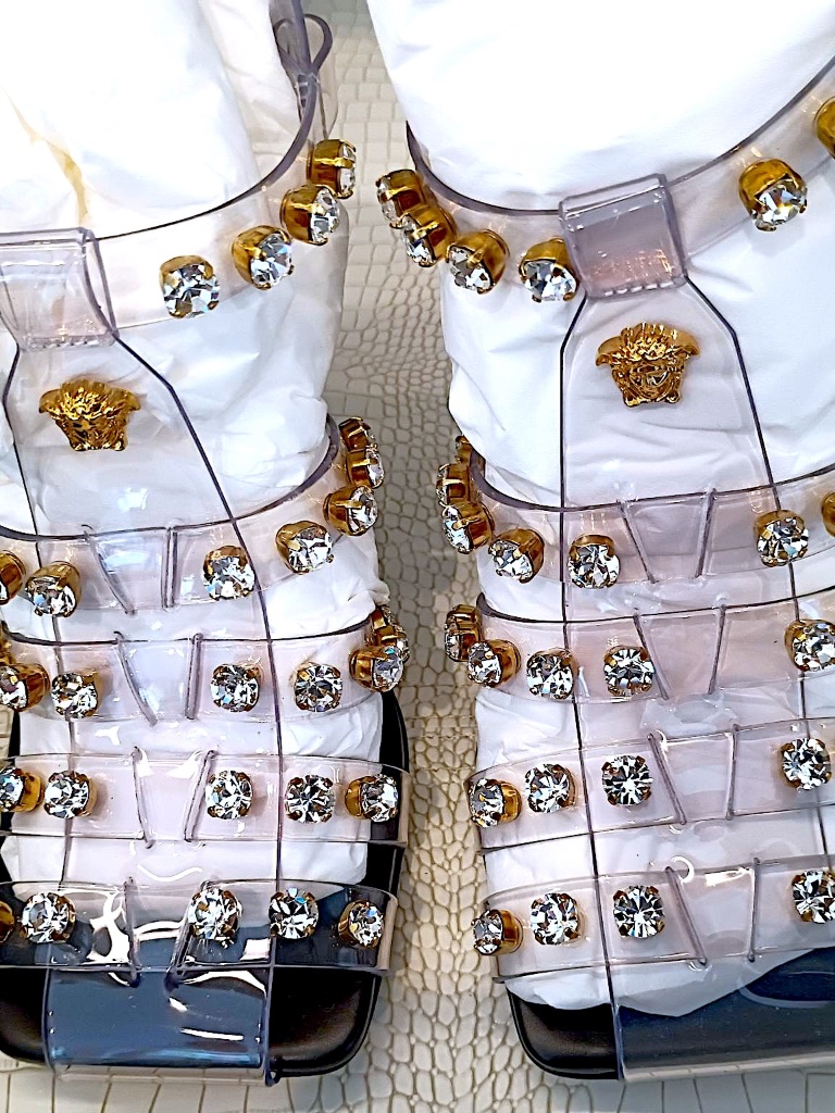 Brand New Versace Medusa Cage Sandals Size 36 $2,475 $990 (60% Off)